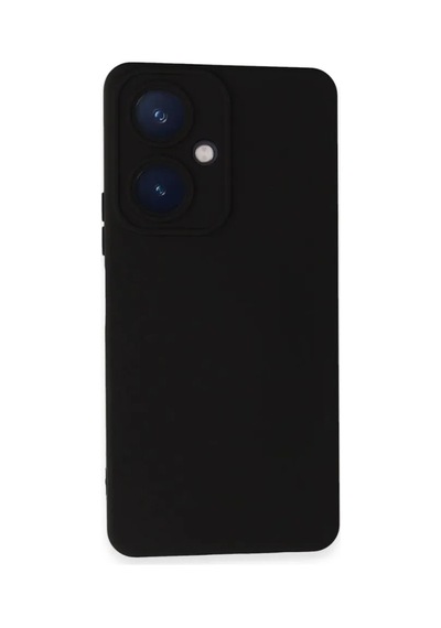 Jenerik Vivo Y27 Kılıf Nano İçi Kadife Silikon - Siyah