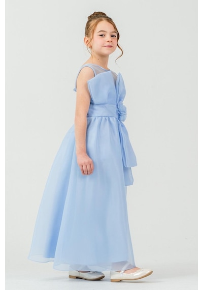 Mnk Baby & Kids Kız Çocuk Organze Tül Çiçek Ve Fiyonk Detaylı Gipe Sırtlı Prenses Abiye Elbise M00800 Mavi Mnk Baby & Kids Kız Çocuk Organze Tül Çiçek Ve Fiyonk Detaylı Gipe Sırtlı Prenses Abiye Elbise M00800 Mavi