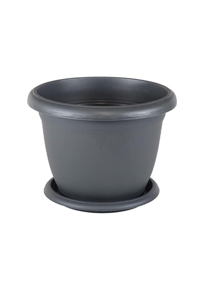 Villa Saksı Tabaklı No: 8 14 Litre, 36 Cm, Antrasit