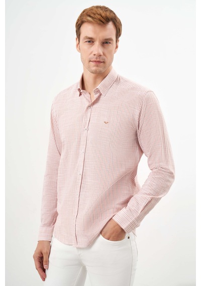 Morven Erkek Turuncu Pamuk Çizgili-panolu İtalyan Yaka Slim Fit Gömlek 25ms004020451 Turuncu Turuncu Morven Erkek Turuncu Pamuk Çizgili-panolu İtalyan Yaka Slim Fit Gömlek 25ms004020451 Turuncu Turuncu