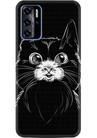 Reeder P13 Blue Max L 2022 Kılıf Boyun Askılı Komik Kedi 1863