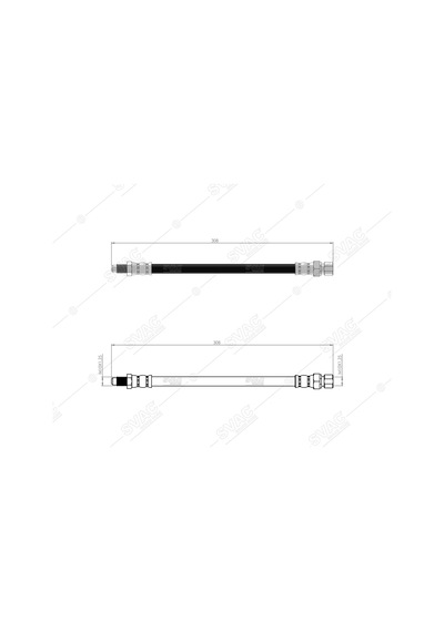 SVAC 900132 Arka Fren Hortumu 131 1300 Em 78- Serce 89-