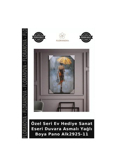 Özel Seri Ev Hediye Sanat Eseri Duvara Asmalı Yağlı Boya Pano Alk2925-11