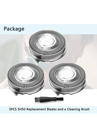 Sh50/52 Philips Serisi 5000 Elektrikli Tıraş Makineleri İle Uyumlu Yedek Başlıklar, Sh50 Çok Hassas Bıçaklar Nore