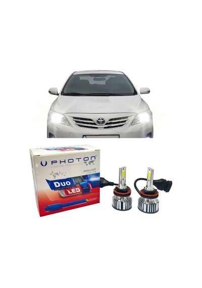 Toyota Corolla E150 Led Xenon Uzun Far Ampulü Hb3 Duo Yeni Seri Beyaz 2007-2013