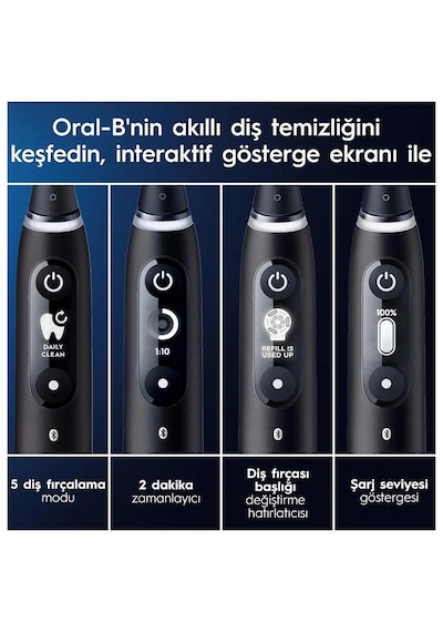Oral-b İo6 Smile Serisi Şarjlı Diş Fırçası Siyah