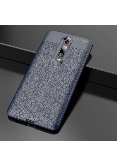 Redmi K20 K20 Pro Deri Görünümlü Kamera Korumalı Silikon Kılıf