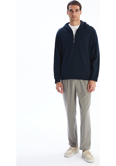 Lcw Vision İndigo Uzun Kollu Erkek Hoodie