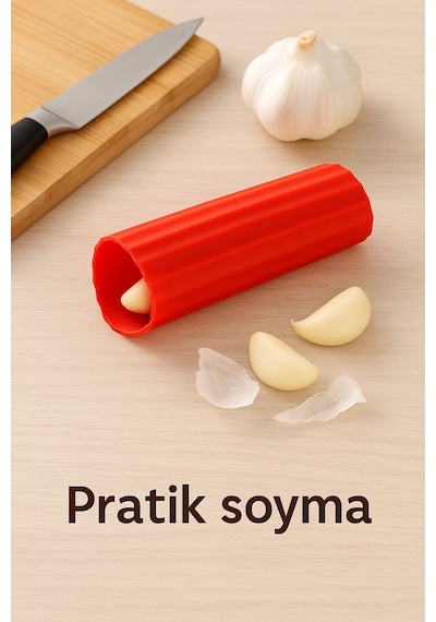 2 Li Sarımsak Soyucu Rulo Silikon, Bpa İçermez, Pratik Mutfak Yardımcısı Çok Renkli Diğer