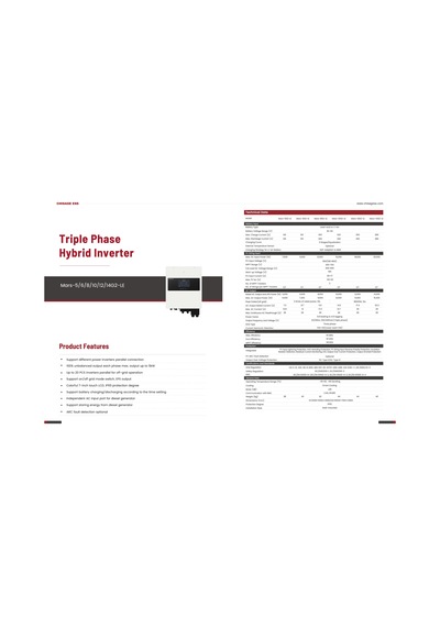 Chısage 14kw Hibrit Trifaze Inverter 48v
