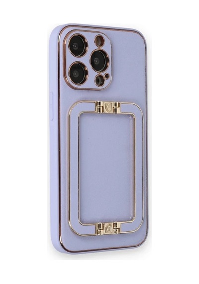Apple iPhone Uyumlu  Uyumlu 14 Pro Kılıf Coco Elit Kapak - Lila Renkli