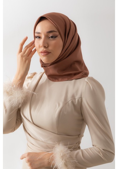 Silk Home Twill Eşarp 11343-52 Kahve
