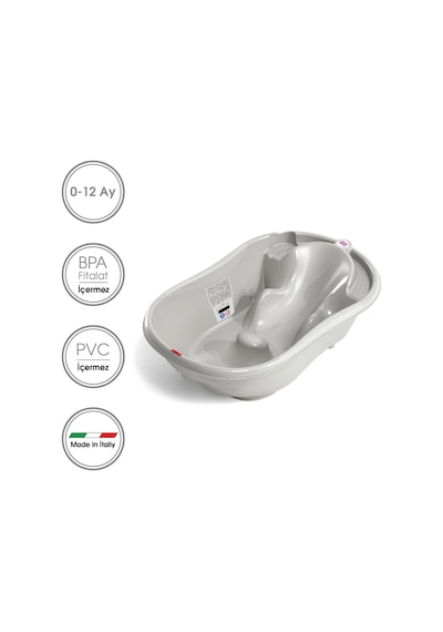 Okbaby Onda Bebek Banyo Seti 3 Parça Açık Gri