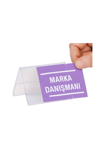 A Tipi Yatay Pleksi Föylük 8x5cm 25li Paket Şeffaf