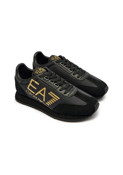 EA7 Erkek Ayakkabı 7x000541af18609 Siyah/altın