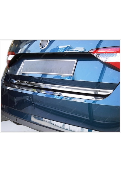 Skoda Superb Krom Bagaj Alt Çıta 2015 Üzeri Paslanmaz Çelik