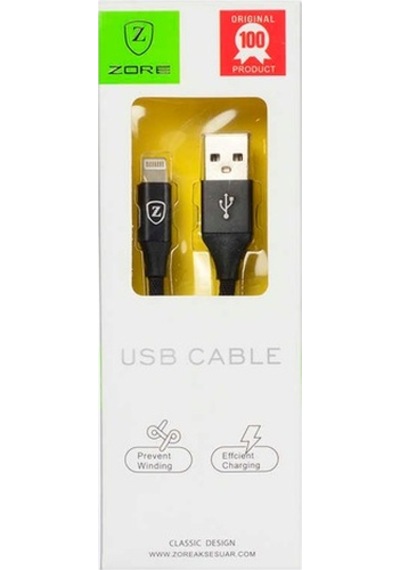 Zore Metal Uçlu Lightning Usb Kablo