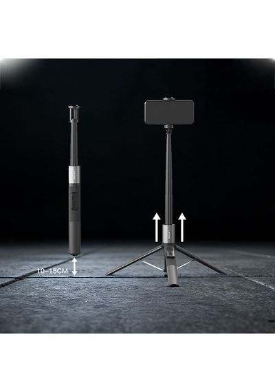 Lenyes Lph127 360 Dönebilen Bluetooth Kumandalı Tripod Ve Selfie Çubuğu Siyah