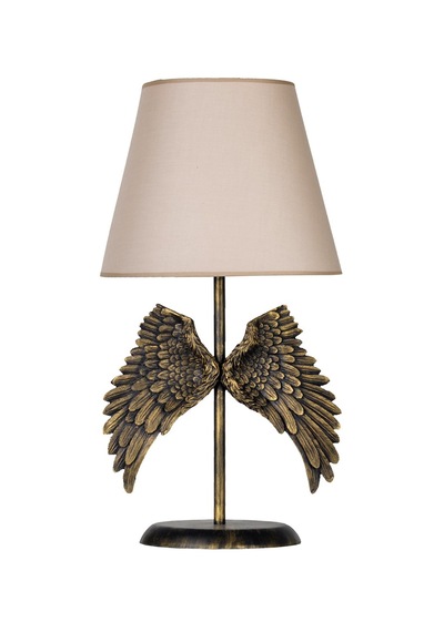 Qdec Modern Dizayn Melek Abajur Gold-Bej Altın - Bej
