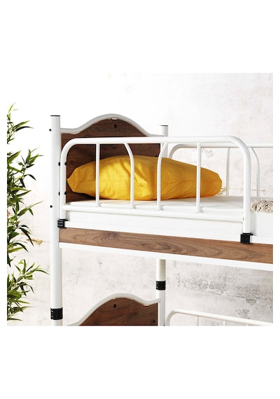 Argimo İnci Baby Çocuk Odası Ahşap Başlık Metal Ranza Ve Karyola Ceviz 90 x 190 CM Argimo İnci Baby Çocuk Odası Ahşap Başlık Metal Ranza Ve Karyola Ceviz 90 x 190 CM