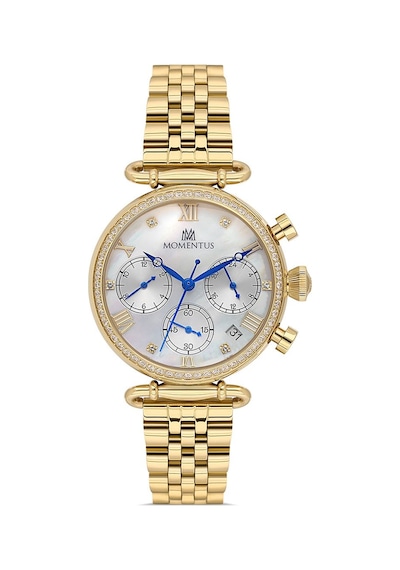 Momentus Women's Timeless Charm Ss371g-02sg Kadın Kol Saati Beyaz