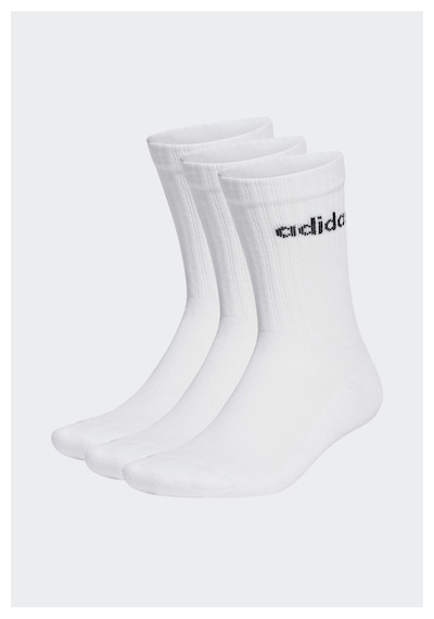 Adidas Linear Crew Yastıklamalı Çorap - 3 Çift Çok Renkli