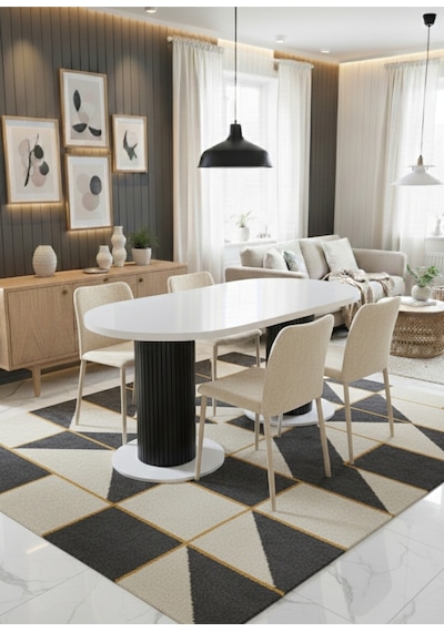 Oslo 180x90x74cm 36mm Kalın Kenarlı Oval Beyaz Sütunlu Mutfak Masası Sandalye Yok Sadece Masadır Beyaz-siyah Oslo 180x90x74cm 36mm Kalın Kenarlı Oval Beyaz Sütunlu Mutfak Masası Sandalye Yok Sadece Masadır Beyaz-siyah
