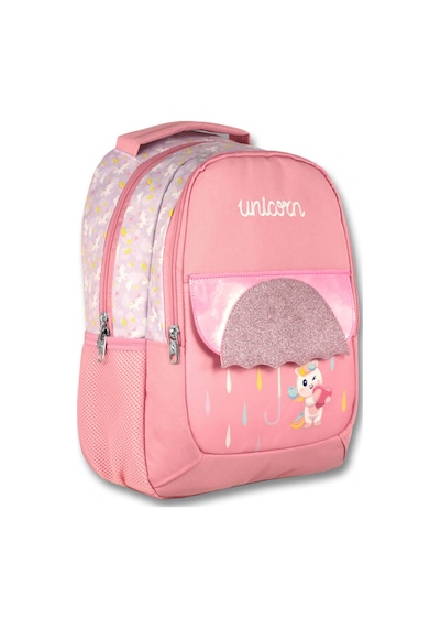Ümit Çanta Cennec Simli Unicorn İlkokul Sırt Çantası - Kız Çocuk - Pembe