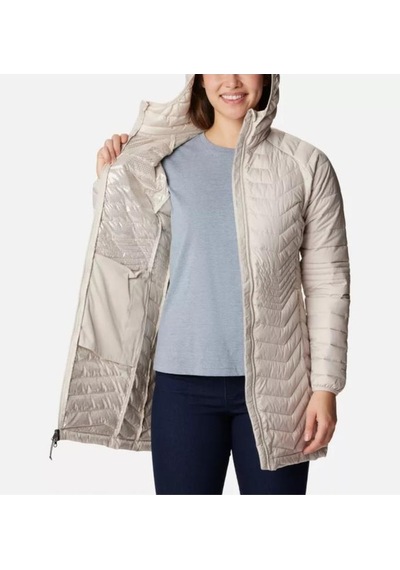 Helly Hansen Columbia Powder Lite Mid Jacket Kadın Mont Ekru