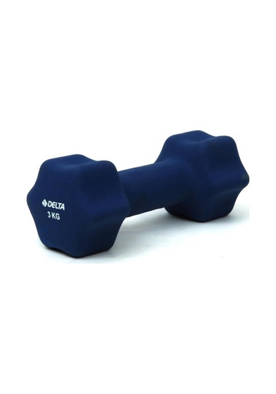 Delta 3 KG x 1 Adet Deluxe Neopren Kaplı Lacivert Demir Dambıl