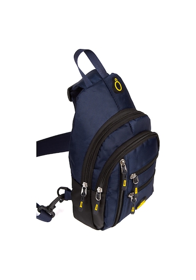 Newish Polo Erkek Kumaş Usb Kulaklık Çıkışlı Bodybag Göğüs Ve Omuz Çantası New172 - Lacivert