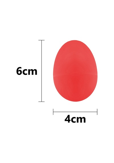 Jwin Pe-102 Yumurta Marakaş Orff - Ritim Aleti Seti - Kırmızı