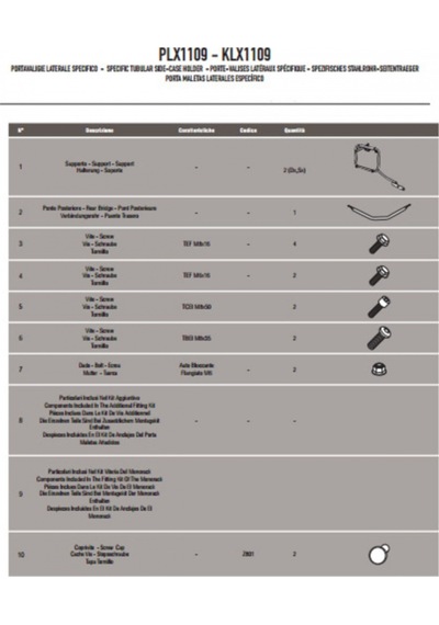 Plx1109 Honda Integra 700 12-13 Yan Çanta Taşıyıcı N11.2931
