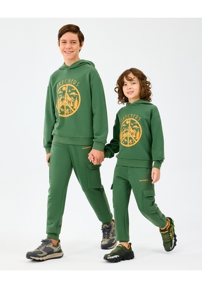 Skechers B Lw Fleece Sweatshirt Büyük Erkek Çocuk Haki Sweatshirt Sk2520089-1629 Haki