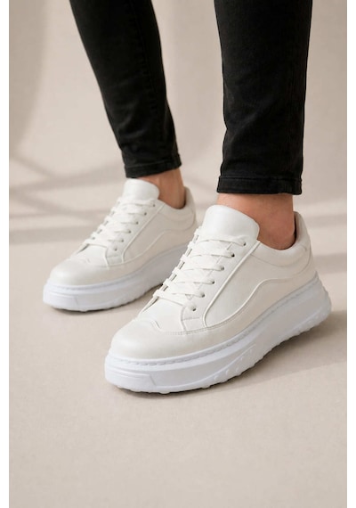 DMR Elegance Th Colleciton Jy507 Dara Bağcıklı Cilt Erkek Günlük Sneaker Ayakkabı Cbt Beyaz - 44 DMR Elegance Th Colleciton Jy507 Dara Bağcıklı Cilt Erkek Günlük Sneaker Ayakkabı Cbt Beyaz - 44