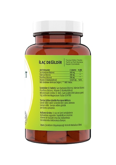 FLX St. John’s Wort Passiflora Valerin 120 Tablet İçeren Takviye Edici 18967935