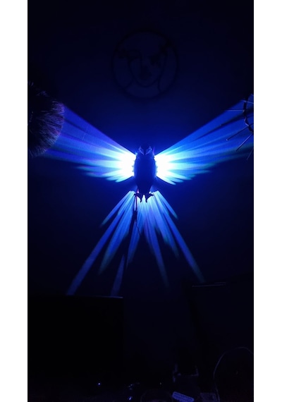 Kartal Figürlü Rgb Led Gece Lambası Jetjest Özel Tasarım, Kuman