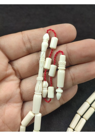 Şevket Alkan Usta Eseri 24.50 Gr. Imame Halkalı Kalem Oyma Mevlevi Model Fil Dişi Sertifikalı 5945