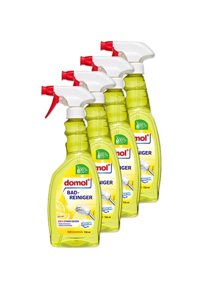Banyo Yüzey Temizleyici, Kir Ve Kireç Çözücü Sprey, Limon Kokulu, 750 Ml, 4 Adet