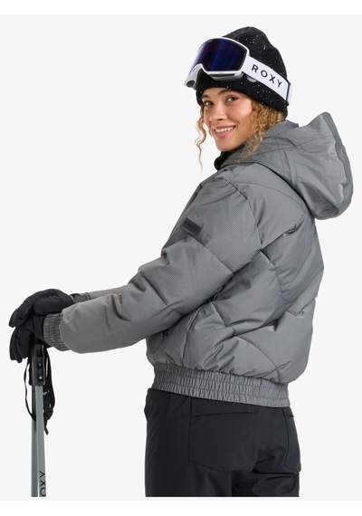 Roxy Snow Shımmer Jk Kadın Anthracite - Solid Snowboard Ceketi Erjtj03544-11793 Gri