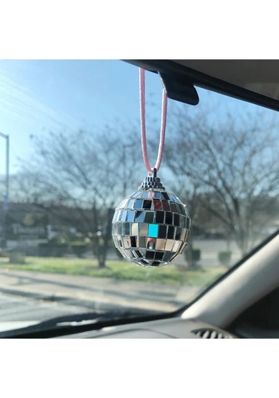Disko Ball Dikiz Ayna Askı Çok Hafifli String Bling Kolye Araba Partisi Veya Dj Aydınlatma Efektleri