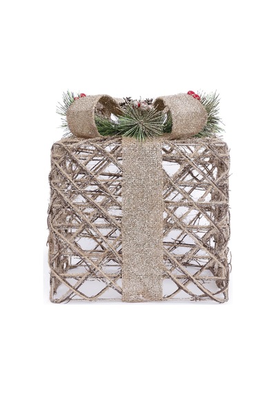 Yargıcı Işıklı Yılbaşı Süsü 15x15x15 Cm 25knha1126t St