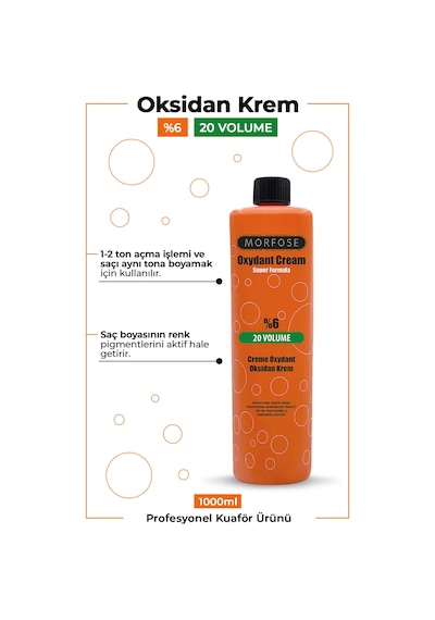 Morfose 20 Volüm %6 Oksidan Krem 1 L