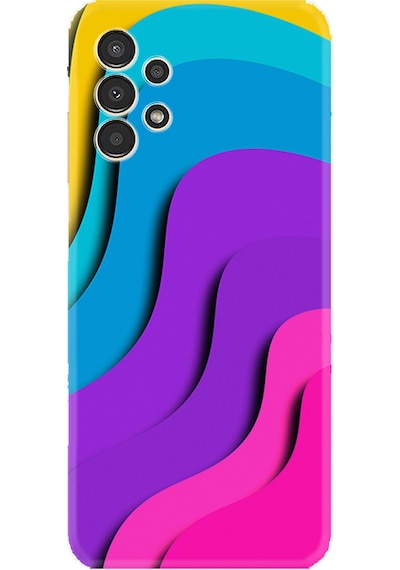 Samsung Uyumlu Galaxy A14 Kılıf Silikon Desen Özel Seri Renk Cümbüşü 1631