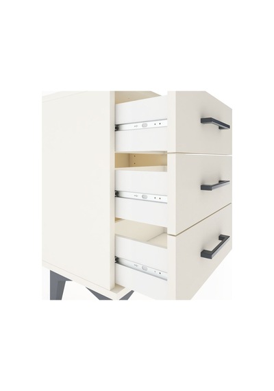 Arges Komodin 3 Çekmeceli 44x30x64 Aytaşı-aytaşı Aytaşı