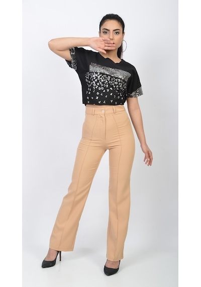 Soralline Bayan Pantolon 1698 Bej Bej
