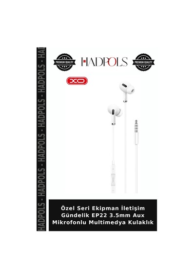 Özel Seri Ekipman İletişim Gündelik Ep22 3.5mm Aux Mikrofonlu Multimedya Kulaklık
