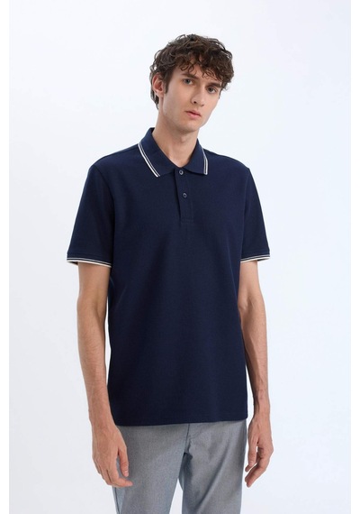 DeFacto Regular Fit Polo Yaka Waffle Kısa Kollu Tişört D7932AX25SPNV135 DeFacto Regular Fit Polo Yaka Waffle Kısa Kollu Tişört D7932AX25SPNV135
