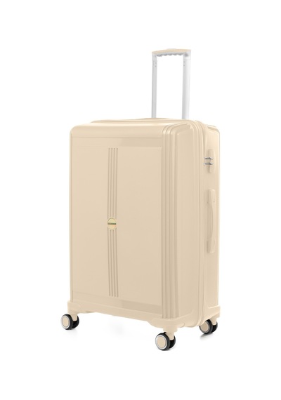 Unisex Jmy8101.12 John May Pp Silikon Valiz Büyük Boy 78 X48x32cm Krem Krem