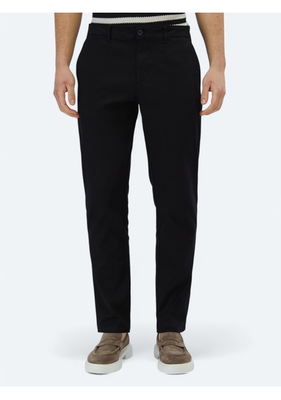 Kip Siyah Dokuma Regular Fit Casual Pamuk Karışımlı Pantolon Siyah -